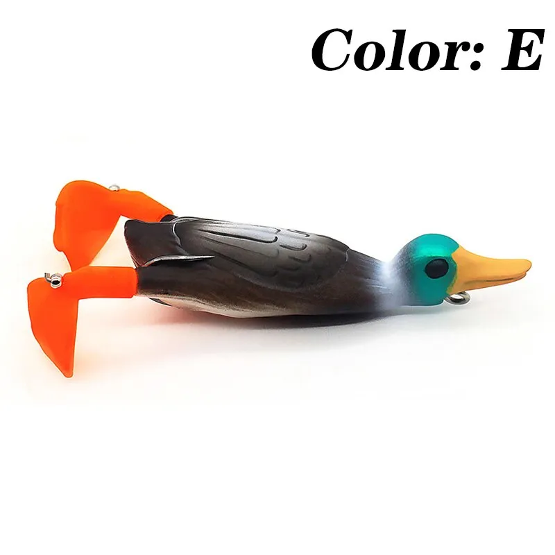 1Pcs Propeller flipper duck Fishing Lure Ducking Fishing Frog Lure 9.5cm 11.2g Artificial Bait Duckling 3D Eyes Day Baits Bass