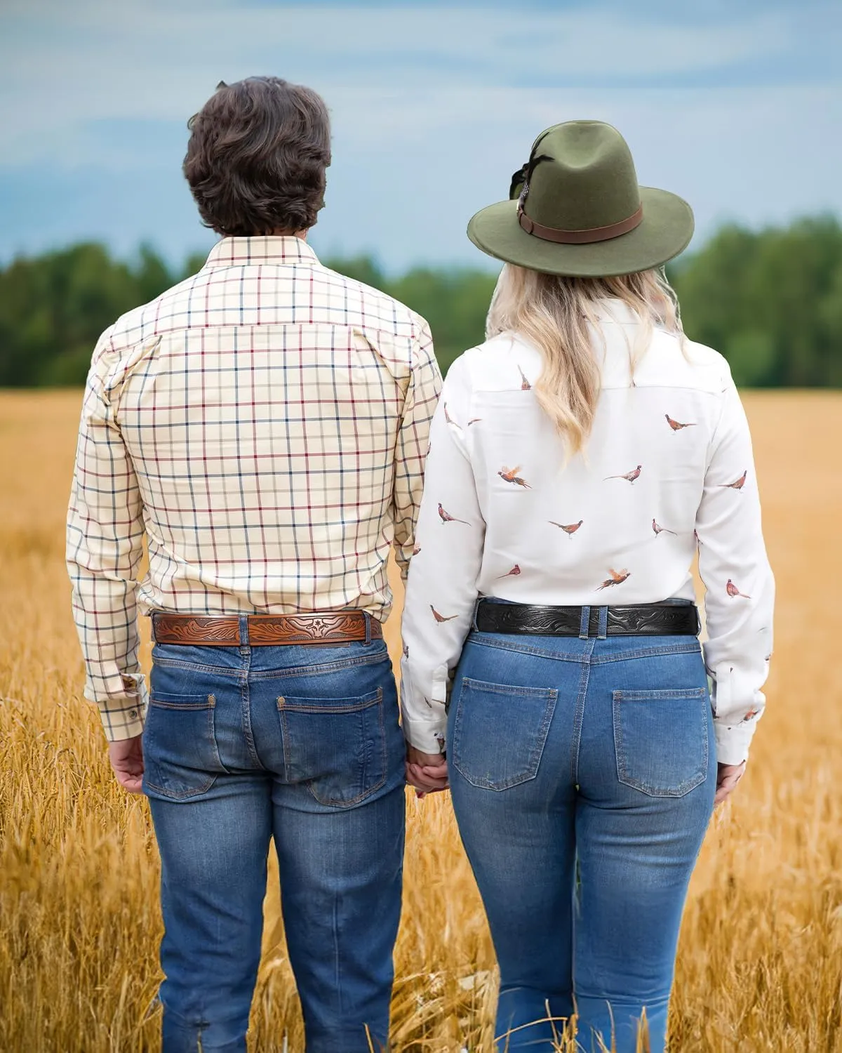 2 Pack Western Leather Belt Strap for Men Women Cowboy Cowgirl Leather Mens Belts for Jeans Gift Belt without Buckle