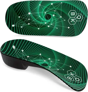 3/4 Arch Support Insoles for Women/Men,QBK Orthotics Shoe Insoles High Arch Supports Shoe Insoles for Plantar Fasciitis, Flat Feet, Over-Pronation,Height Increase InsolesXL