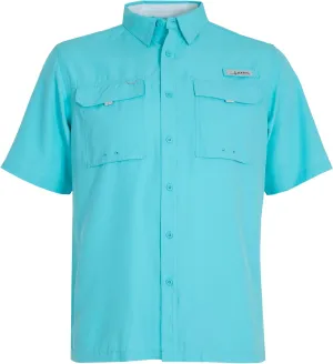 HABIT Men??s Fourche Mountain Short Sleeve River Guide Fishing Shirt - UPF 40  UV Protection
