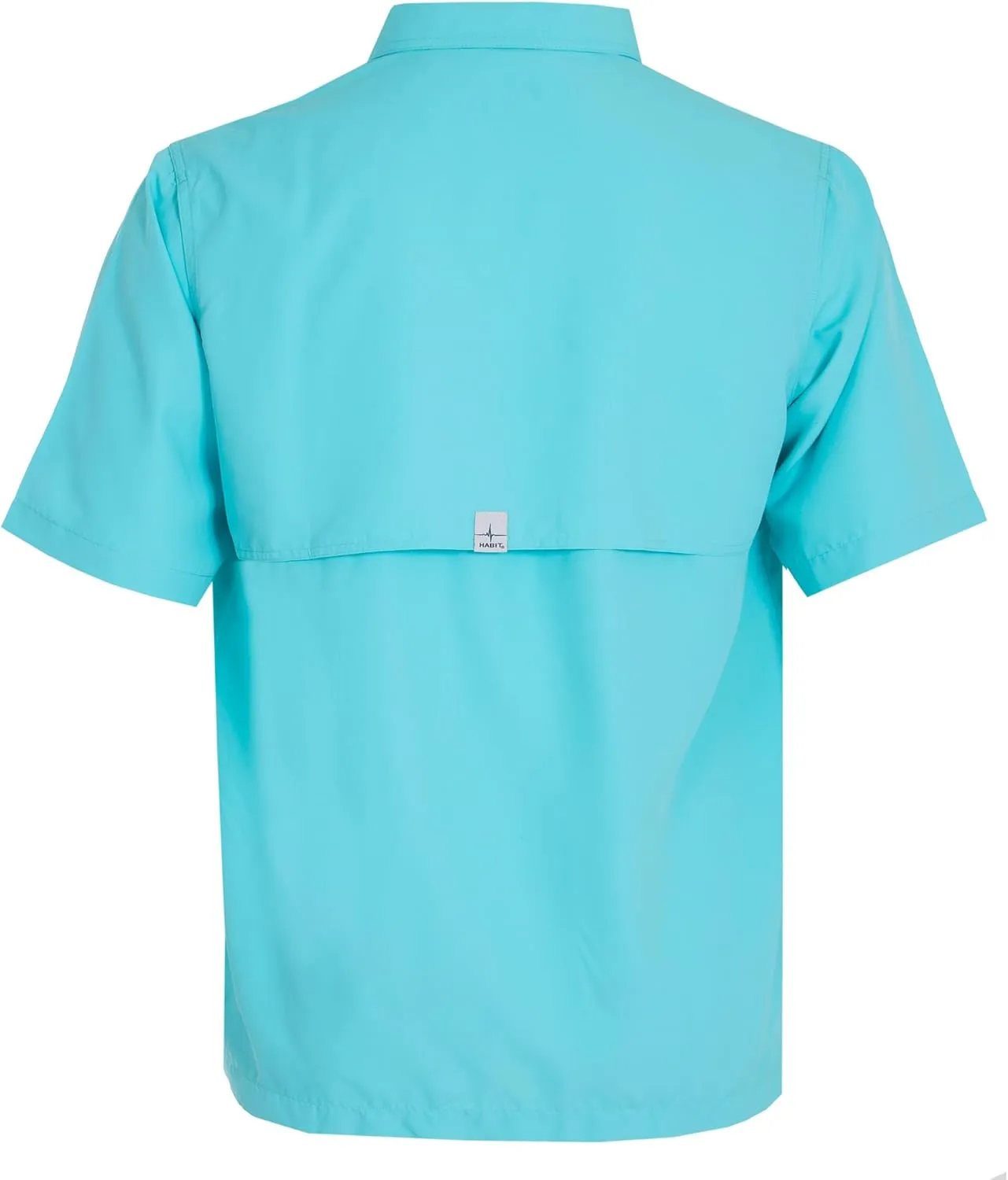 HABIT Men??s Fourche Mountain Short Sleeve River Guide Fishing Shirt - UPF 40  UV Protection
