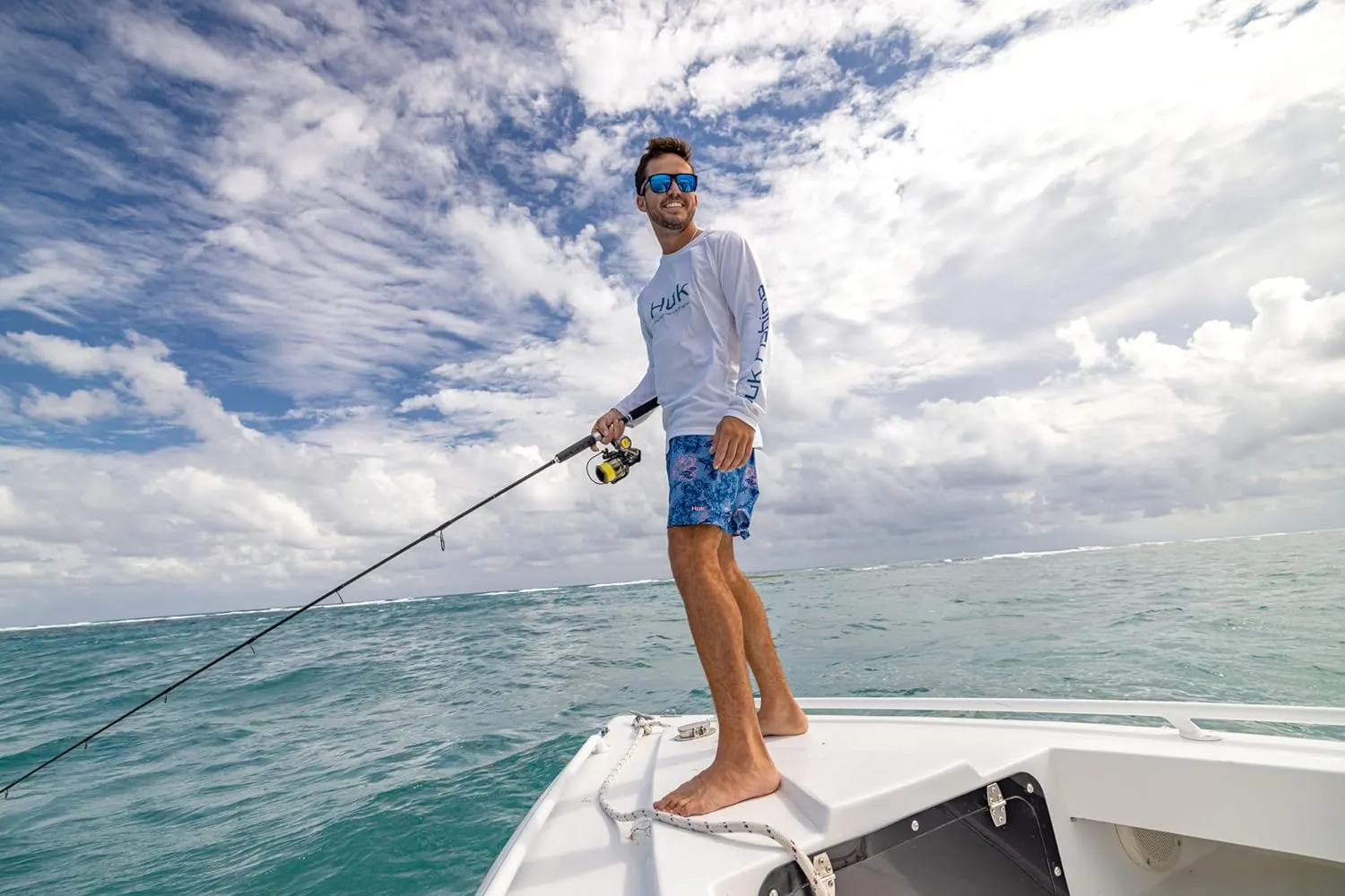 HUK Men's Pursuit Vented Long Sleeve, 30 UPF Fishing Shirt