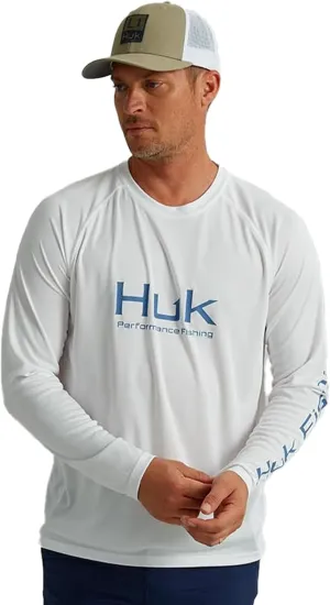 HUK Men's Pursuit Vented Long Sleeve, 30 UPF Fishing Shirt