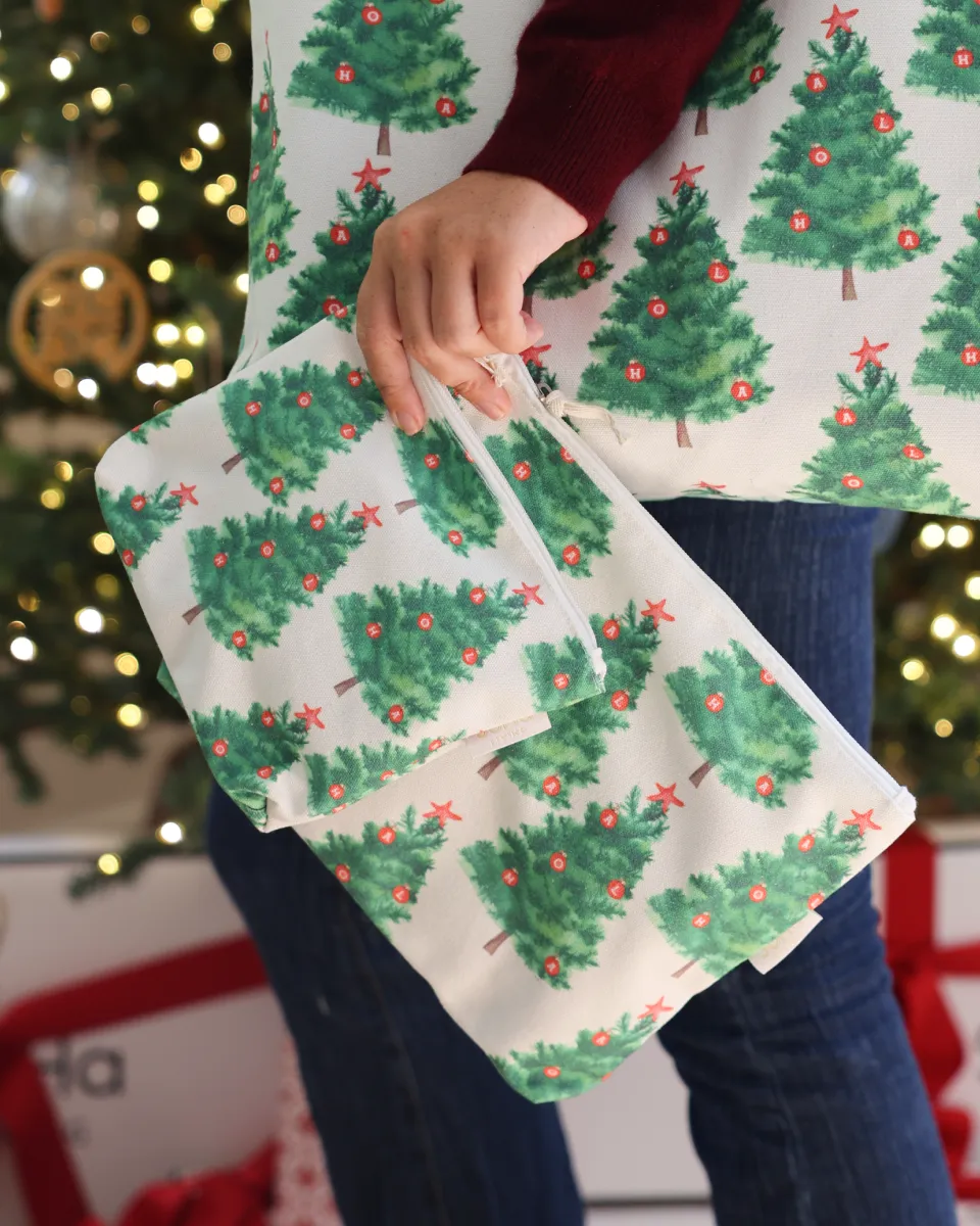 Mele Leaf Lei Cosmetic Bag, Large