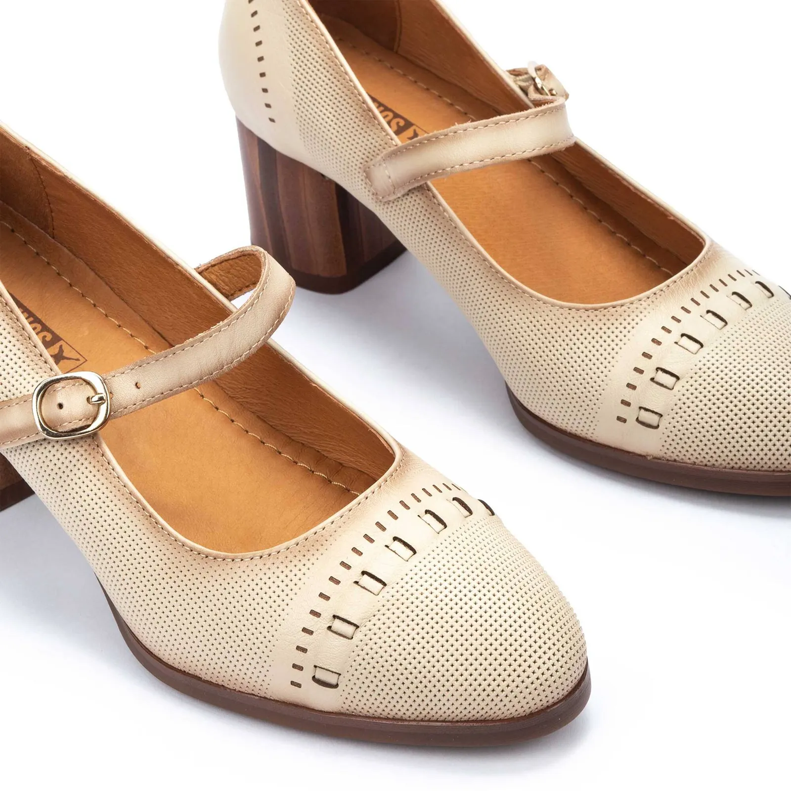 Pikolinos Calafat W1Z-5797 Heeled Mary Jane (Women) - Marfil