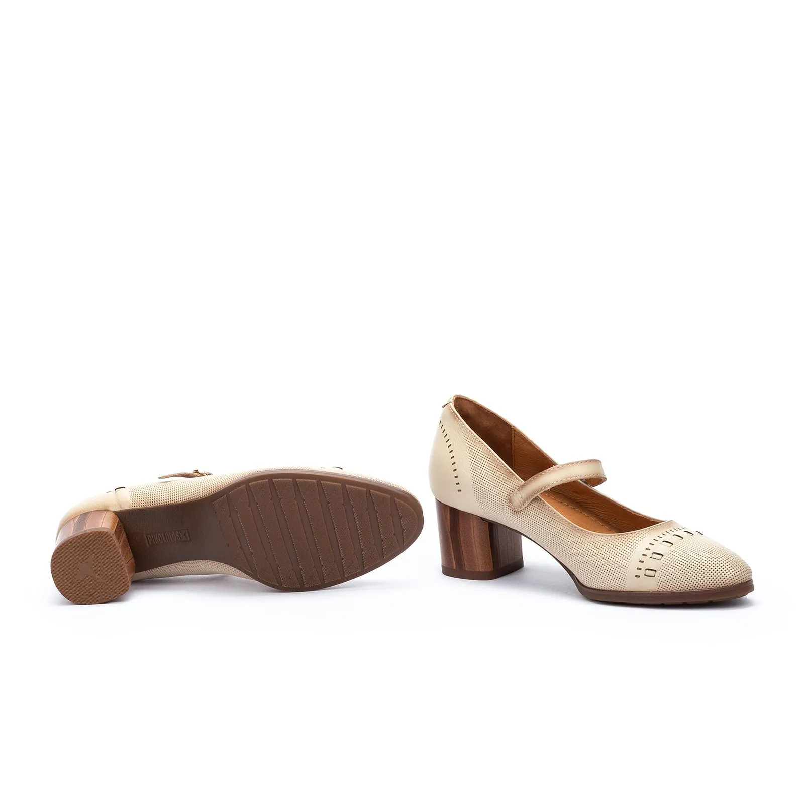 Pikolinos Calafat W1Z-5797 Heeled Mary Jane (Women) - Marfil