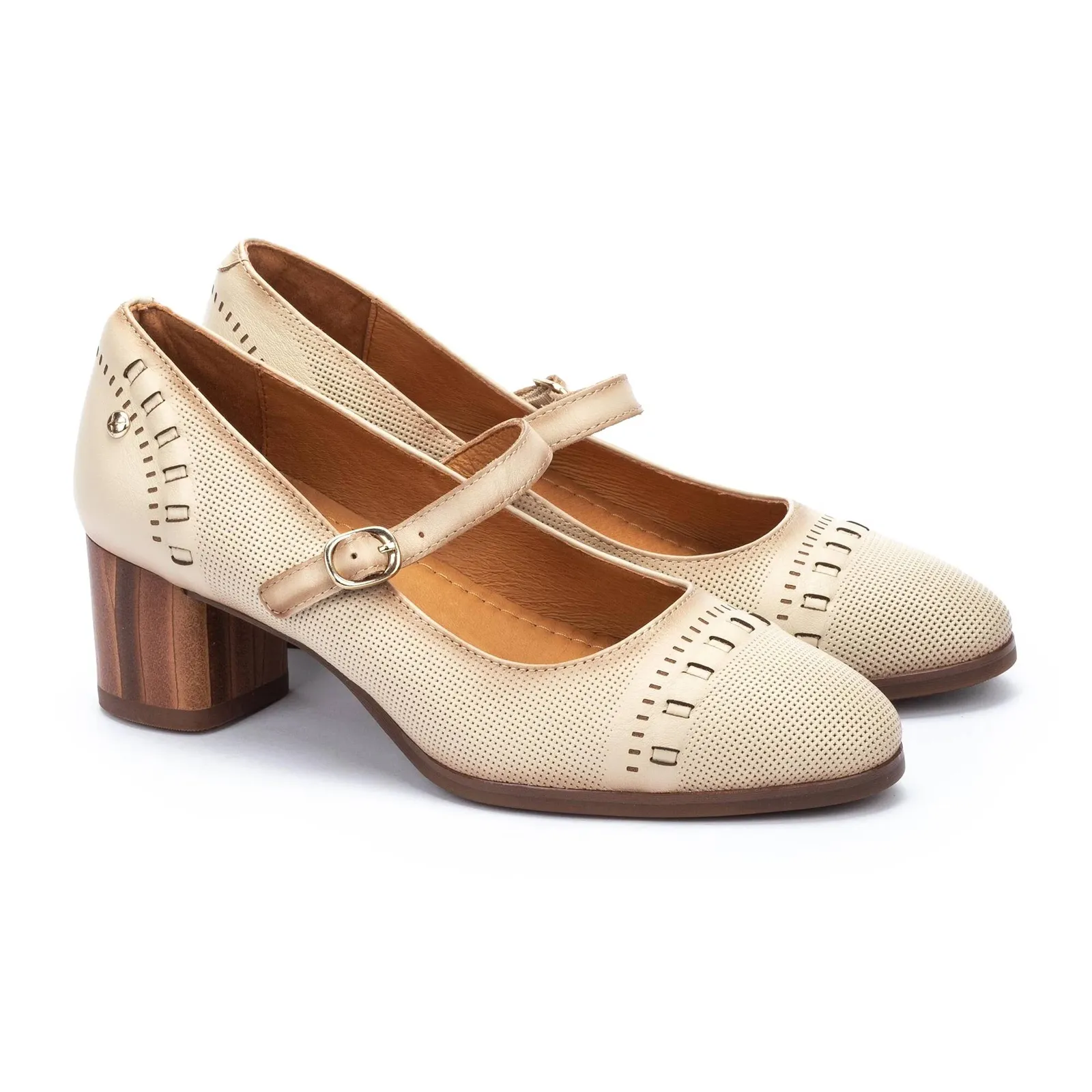 Pikolinos Calafat W1Z-5797 Heeled Mary Jane (Women) - Marfil