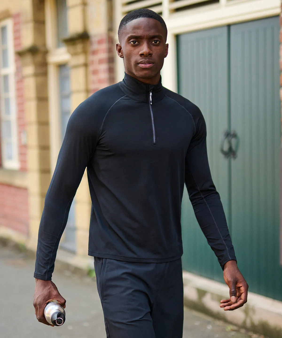 Seal Grey - Core stretch half-zip mid-layer