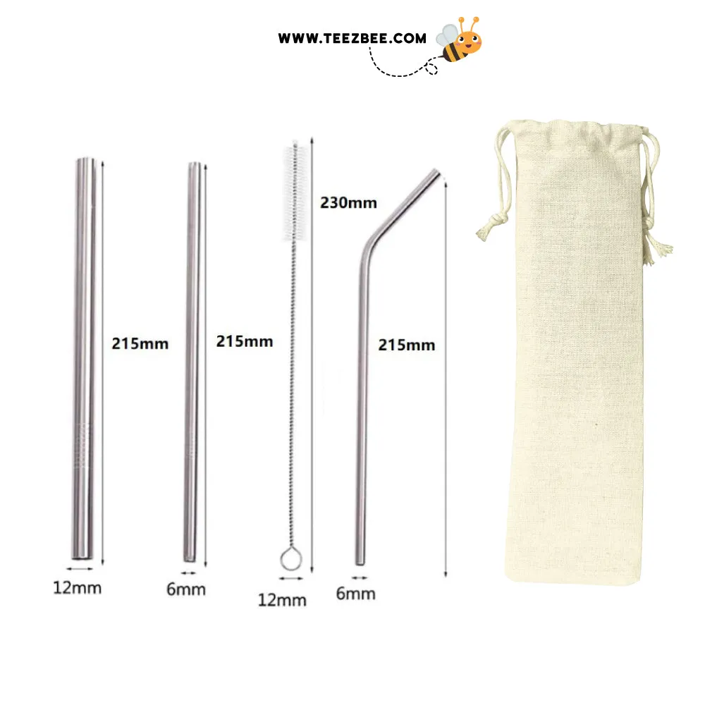 Unicorn Eco-friendly Reusable Straw Set [FREE Custom Add Name]