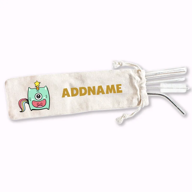 Unicorn Eco-friendly Reusable Straw Set [FREE Custom Add Name]