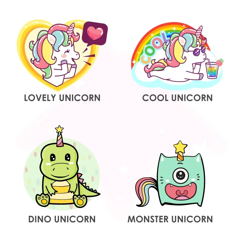 Unicorn Eco-friendly Reusable Straw Set [FREE Custom Add Name]