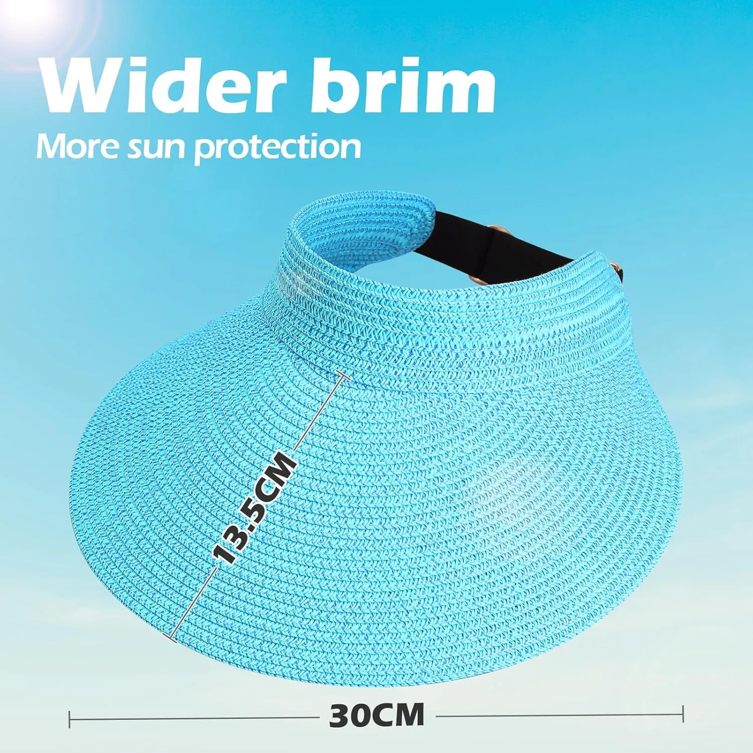 Women Summer Sun Hat Lady's Portable Beach Visor Bowknot Straw Hat