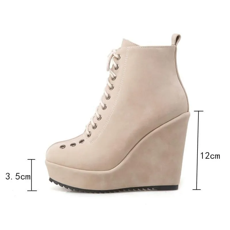 Women's Autumn Ankle Platform Shoes
